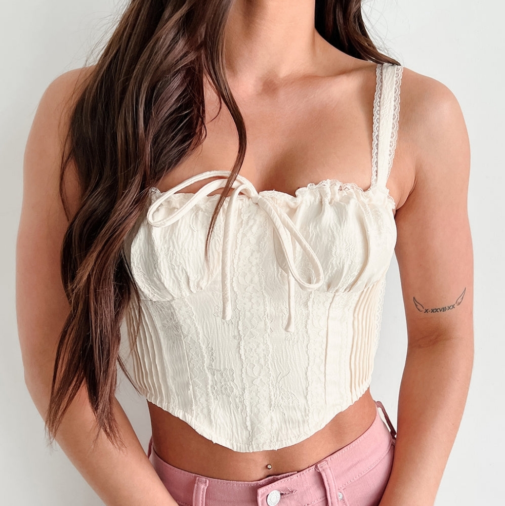 Cream Corset Top